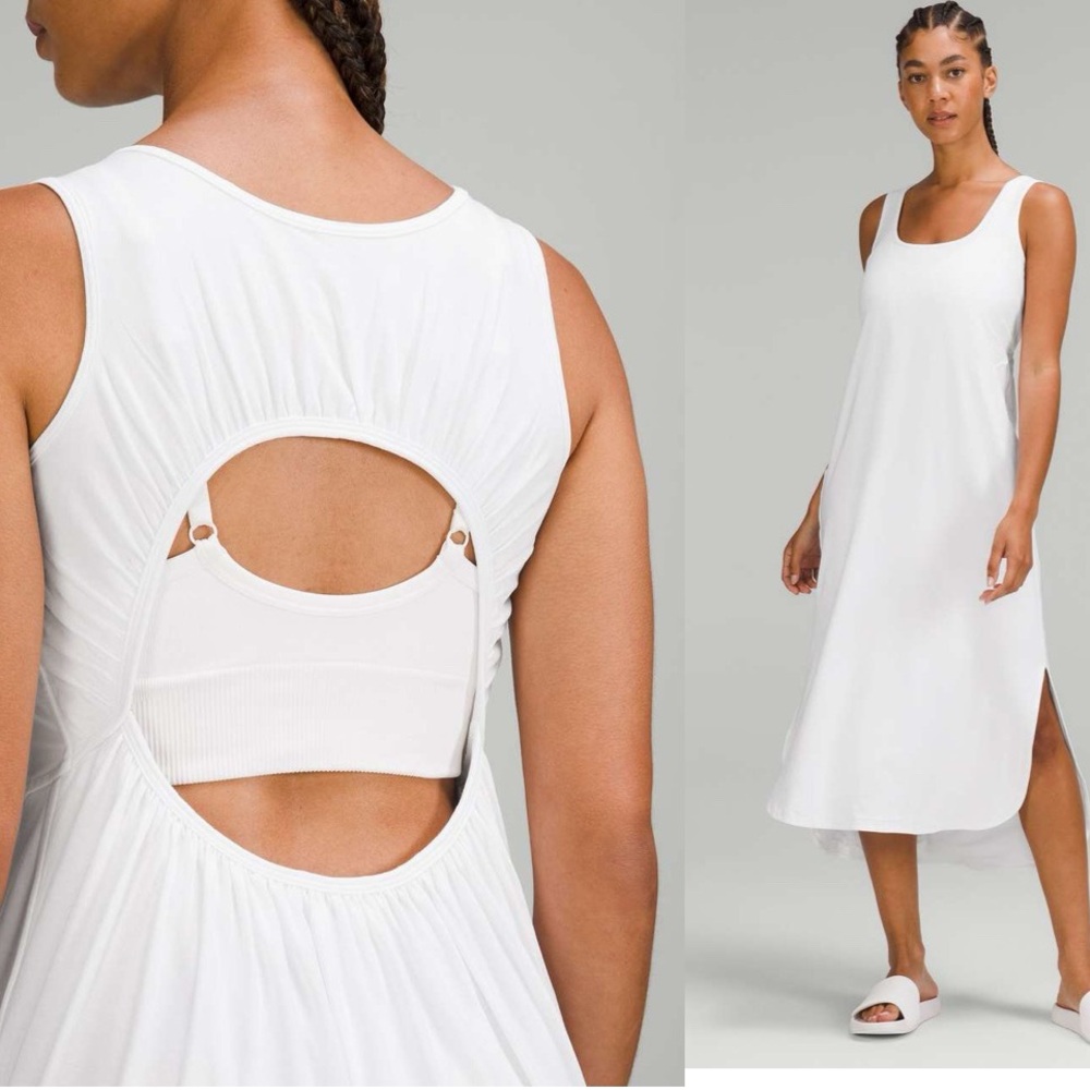NWOT Pima Cotton Open Back Midi Dress